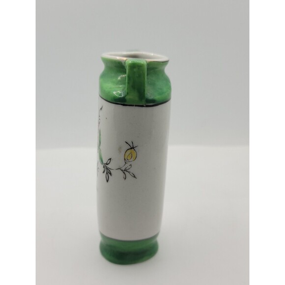 Vtg Miniature Vase Japan Double Handled Ceramic Shelf Decor Mini Floral - Picture 4 of 6